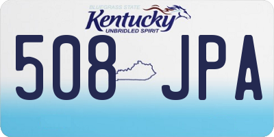 KY license plate 508JPA