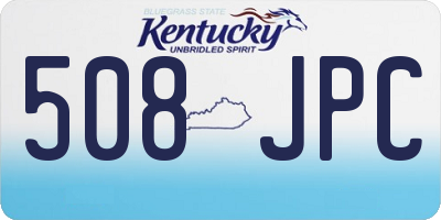 KY license plate 508JPC