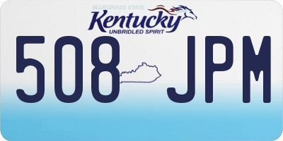 KY license plate 508JPM