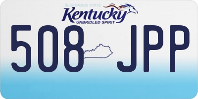 KY license plate 508JPP