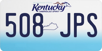 KY license plate 508JPS