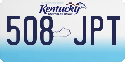 KY license plate 508JPT