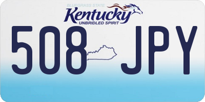 KY license plate 508JPY