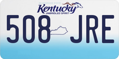 KY license plate 508JRE