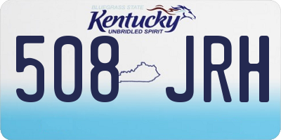 KY license plate 508JRH
