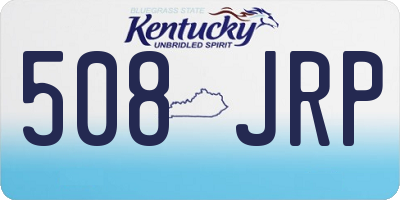 KY license plate 508JRP