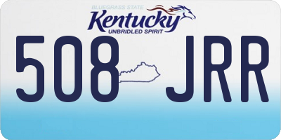 KY license plate 508JRR