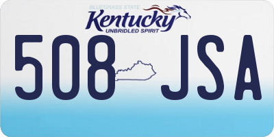 KY license plate 508JSA