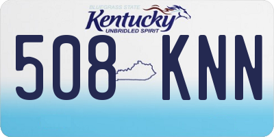 KY license plate 508KNN