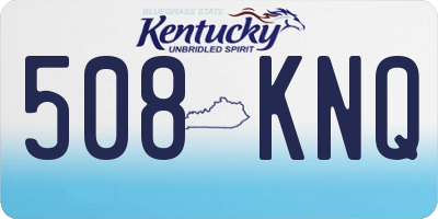 KY license plate 508KNQ