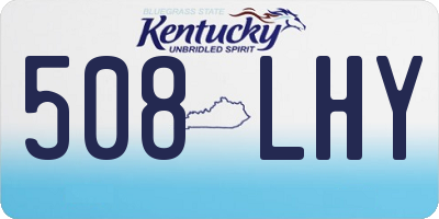 KY license plate 508LHY