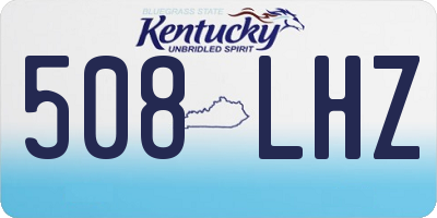 KY license plate 508LHZ