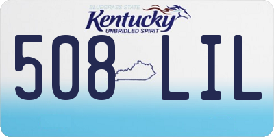 KY license plate 508LIL