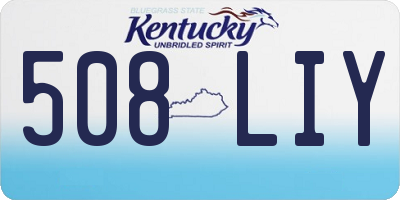 KY license plate 508LIY