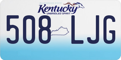 KY license plate 508LJG