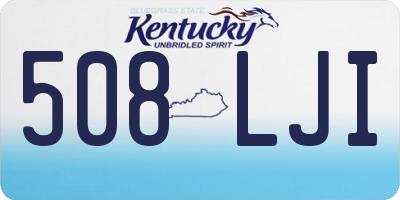 KY license plate 508LJI