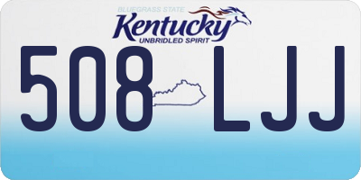KY license plate 508LJJ