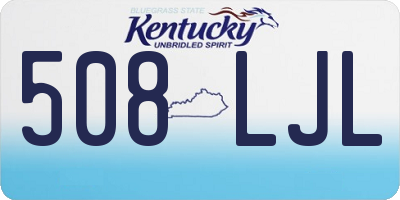 KY license plate 508LJL