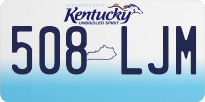 KY license plate 508LJM