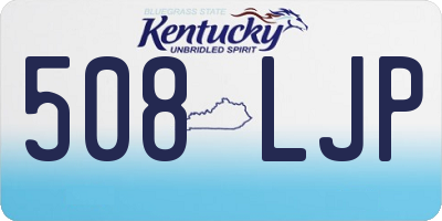 KY license plate 508LJP