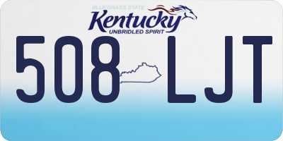KY license plate 508LJT