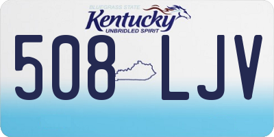 KY license plate 508LJV
