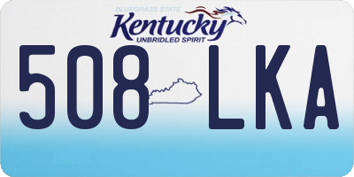 KY license plate 508LKA