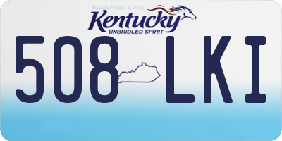 KY license plate 508LKI