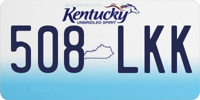 KY license plate 508LKK