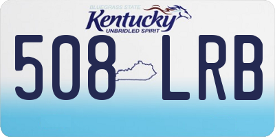 KY license plate 508LRB