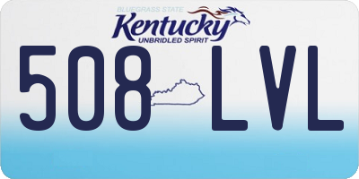 KY license plate 508LVL