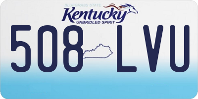 KY license plate 508LVU