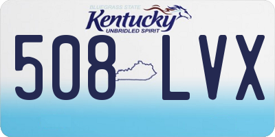 KY license plate 508LVX