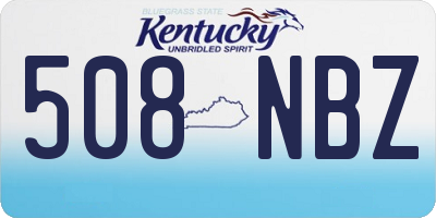 KY license plate 508NBZ
