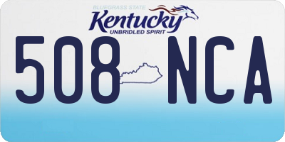 KY license plate 508NCA