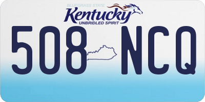KY license plate 508NCQ