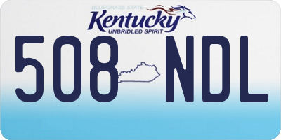 KY license plate 508NDL