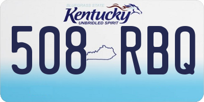 KY license plate 508RBQ