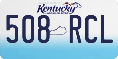 KY license plate 508RCL