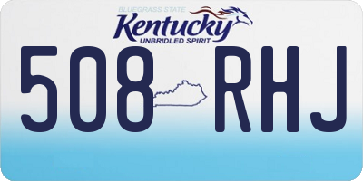 KY license plate 508RHJ