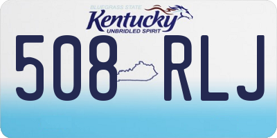 KY license plate 508RLJ