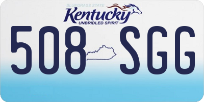 KY license plate 508SGG