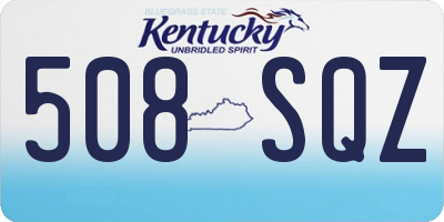KY license plate 508SQZ
