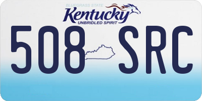 KY license plate 508SRC
