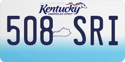 KY license plate 508SRI