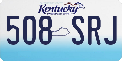 KY license plate 508SRJ