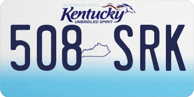 KY license plate 508SRK