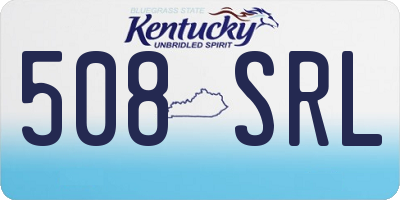 KY license plate 508SRL