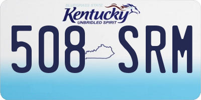 KY license plate 508SRM