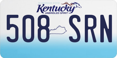 KY license plate 508SRN